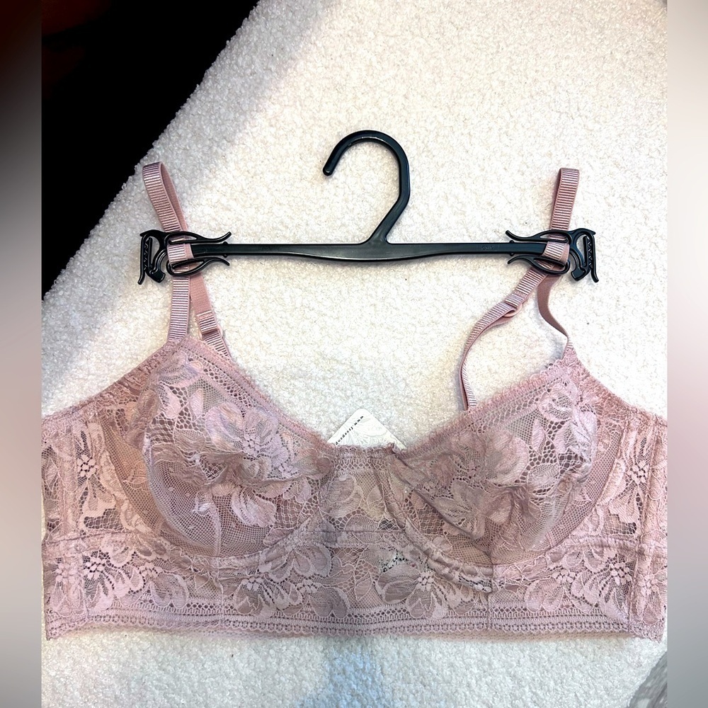 NWT Free People, Sorento Demi Longline Bra, Multiple Sizes in Sweet Nothings - Picture 3 of 6